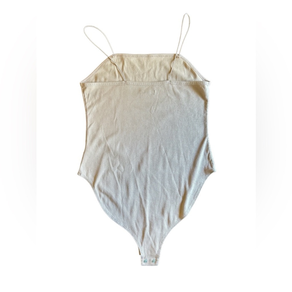 Wild Fable Ribbed Bodysuit, Nude Colored, Size L - Picture 2 of 3